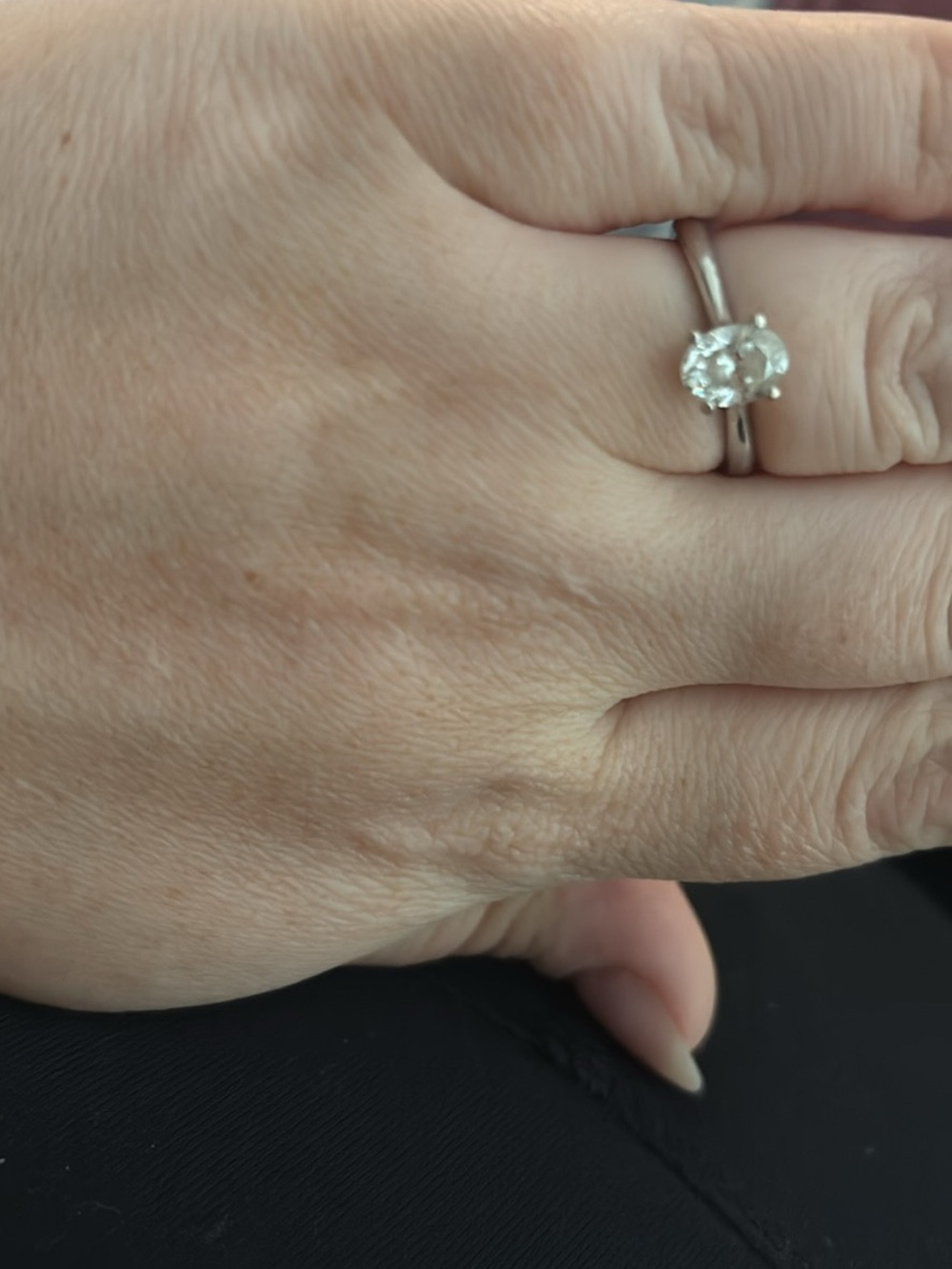 Timeless 
White Gold Solitaire Ring with Certified 1.07 ct Diamond